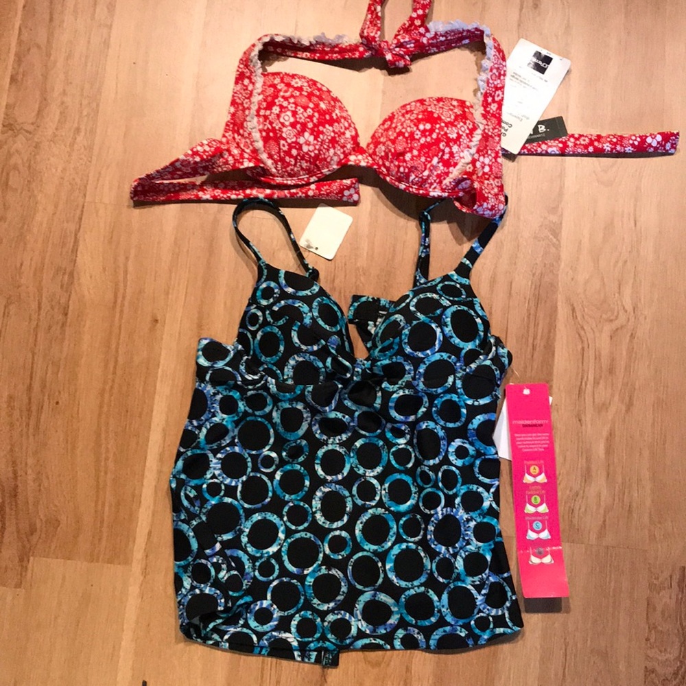 Lot of 2 bathing suit tops